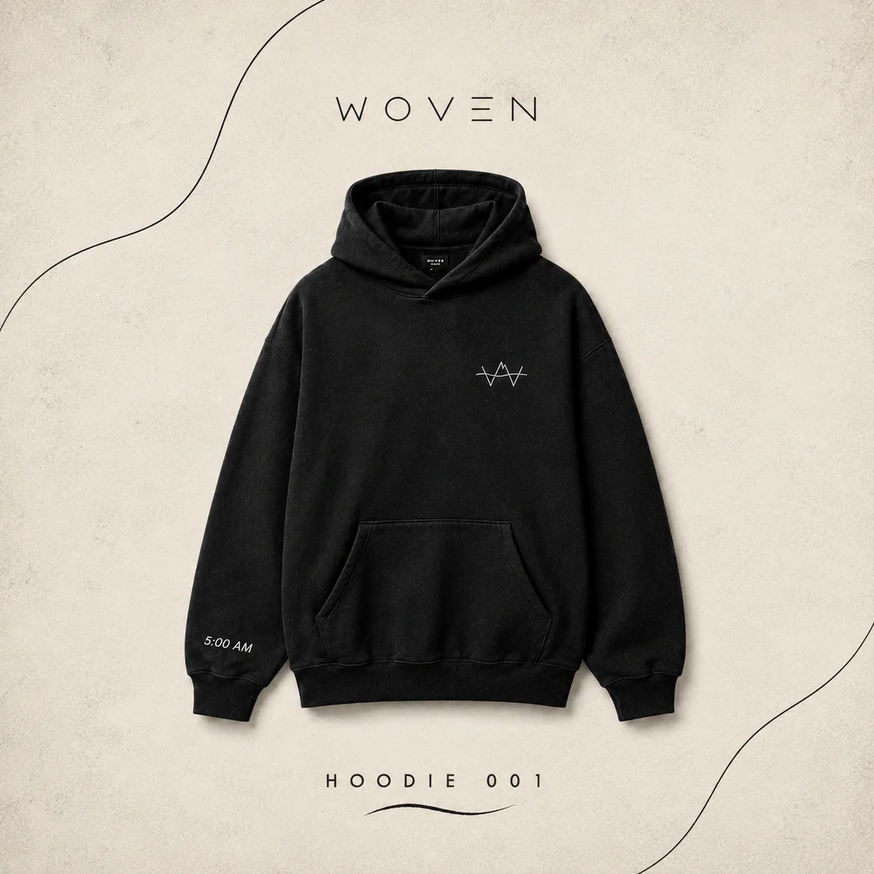WOVEN Trace Hoodie 001 prototype